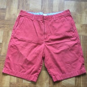 J.Crew 100% Cotton Red Chino Shorts